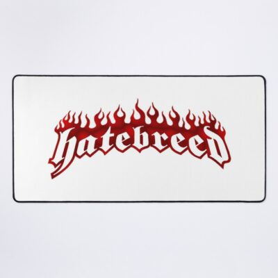 Hatebreed Logo Red Flame Mouse Pad Official Hatebreed Merch